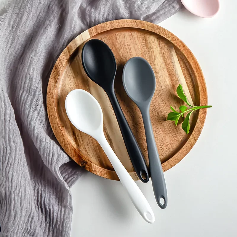 Silicone Spoon Mixing Soup Spoons Kitchen Mixing Ladle Cooking Utensils Kitchenware Tool for Stirring and Serving
Silicone Spoon Mixing Soup Spoons Kitchen Mixing Ladle Cooking Utensils Kitchenware Tool for Stirring and Serving