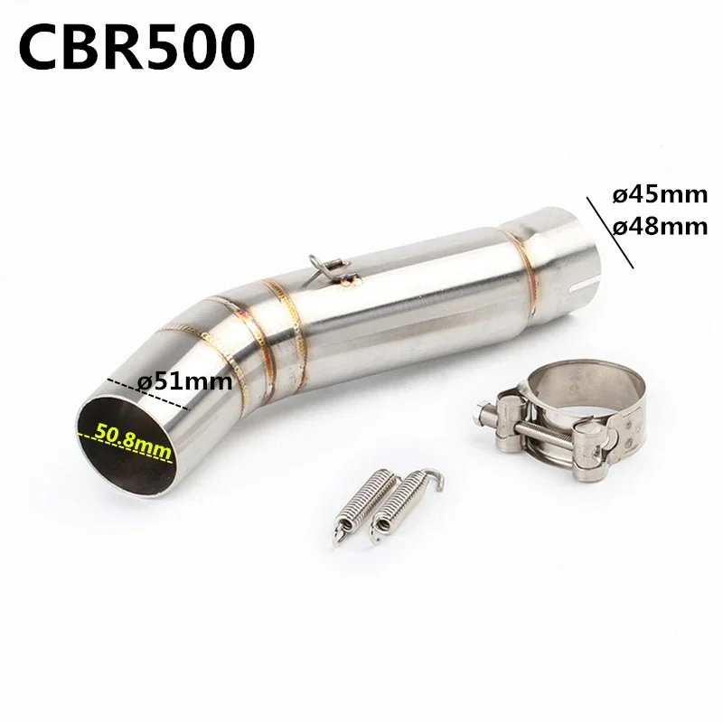 Motorcycle Exhaust Middle Link pipe connector connection mid pipe For cbr500 CBR500X CBR500F CBR500R CBR300 CB300R
Motorcycle Exhaust Middle Link pipe connector connection mid pipe For cbr500 CBR500X CBR500F CBR500R CBR300 CB300R