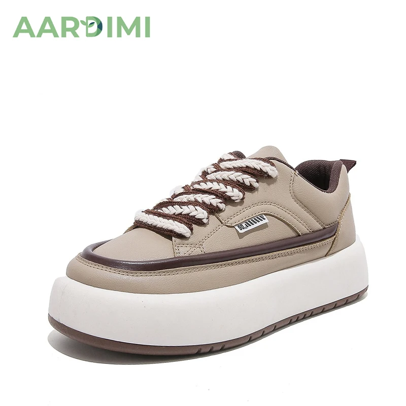 Женские кроссовки на танкетке AARDIMI, повседневная обувь на плоской подошве, со шнуровкой, круглый носок, модная обувь на массивной подошве 
Женские кроссовки на танкетке AARDIMI, повседневная обувь на плоской подошве, со шнуровкой, круглый носок, модная обувь на массивной подошве