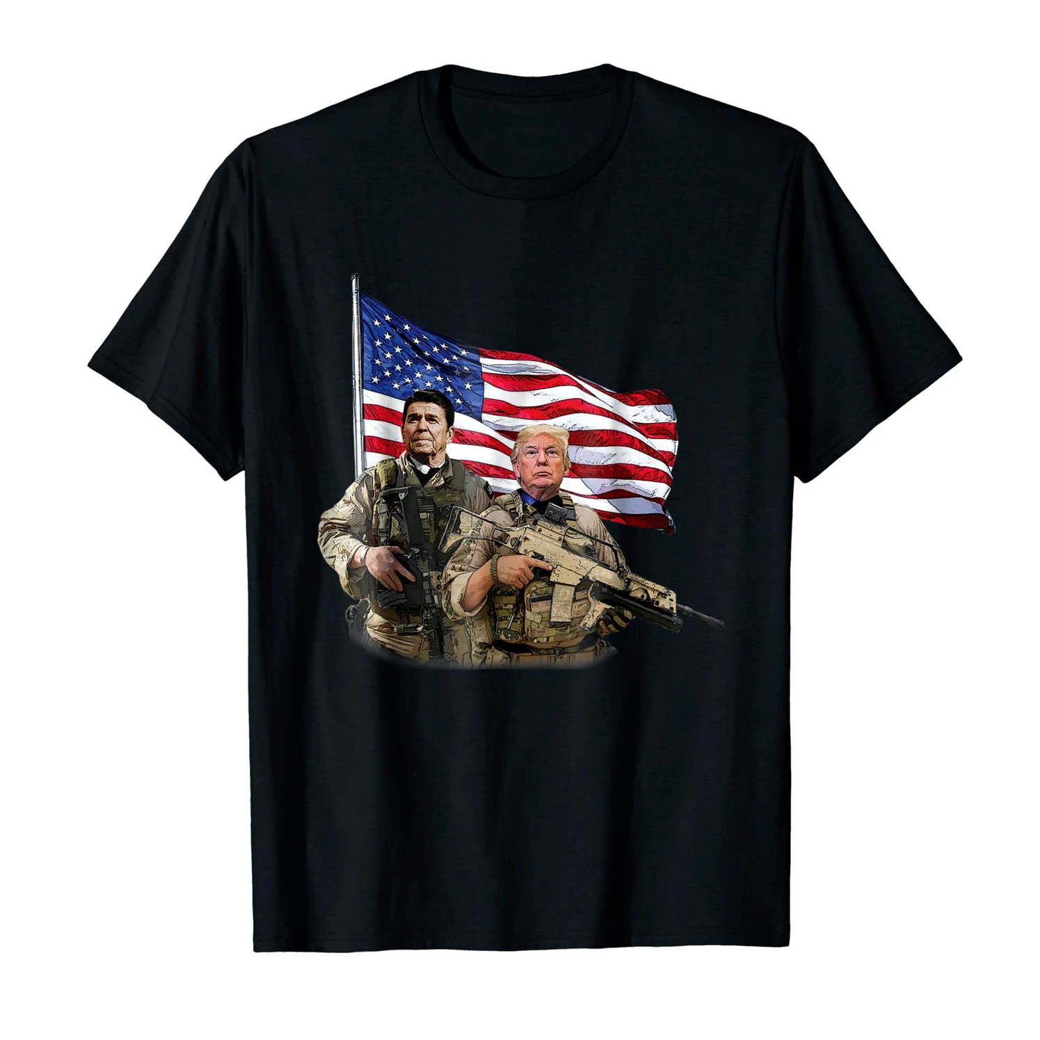 Ronald Reagan & Donald Trump Presidential Soldiers T Shirt. High Quality Cotton, Breathable Top, Loose Casual T-shirt S-3XL
Ronald Reagan & Donald Trump Presidential Soldiers T Shirt. High Quality Cotton, Breathable Top, Loose Casual T-shirt S-3XL