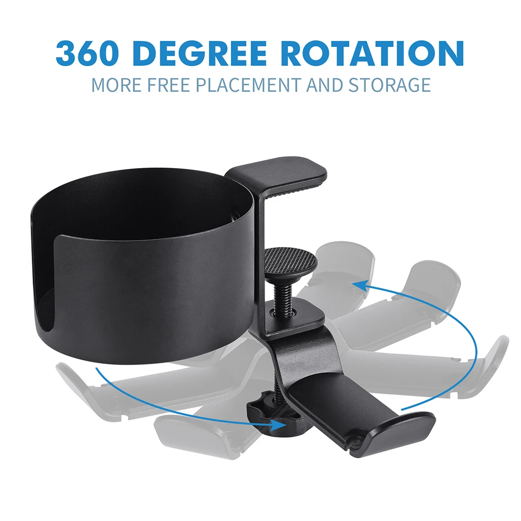 2 in 1 Desk Mount Gaming Headphone Holder Portable Detachable 360 Degree Rotating Earphone Handbag Home Cup Hanger
2 in 1 Desk Mount Gaming Headphone Holder Portable Detachable 360 Degree Rotating Earphone Handbag Home Cup Hanger