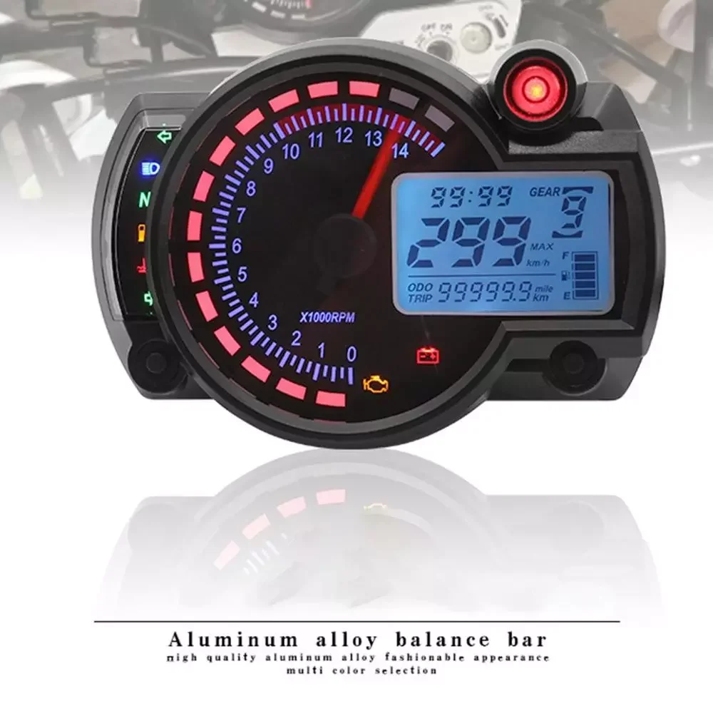 Motorcycle Digital Light LCD Digital Gauge Speedometer Tachometer Odometer Colorful Light Motorcycle Speedometer
Motorcycle Digital Light LCD Digital Gauge Speedometer Tachometer Odometer Colorful Light Motorcycle Speedometer