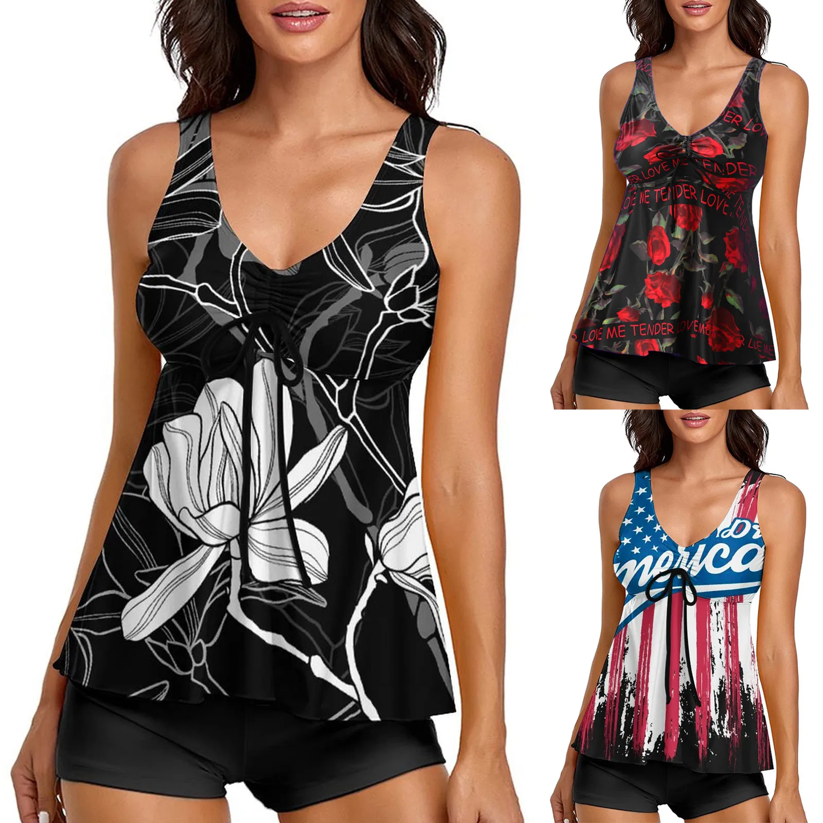 Fashion Two Piece Women Swimwear Print Beach Woman Sexy Bikini Swimsuit Bathing Suit Push Up Cross Back Monokini Summer Clothes
Fashion Two Piece Women Swimwear Print Beach Woman Sexy Bikini Swimsuit Bathing Suit Push Up Cross Back Monokini Summer Clothes