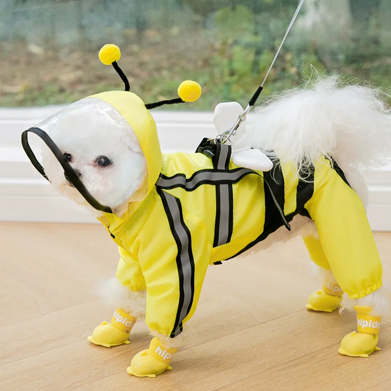 Small Dog Raincoat Four-leg Waterproof All-inclusive Teddy Raincoat Pet Raincoat Small and Medium-sized Dog
Small Dog Raincoat Four-leg Waterproof All-inclusive Teddy Raincoat Pet Raincoat Small and Medium-sized Dog