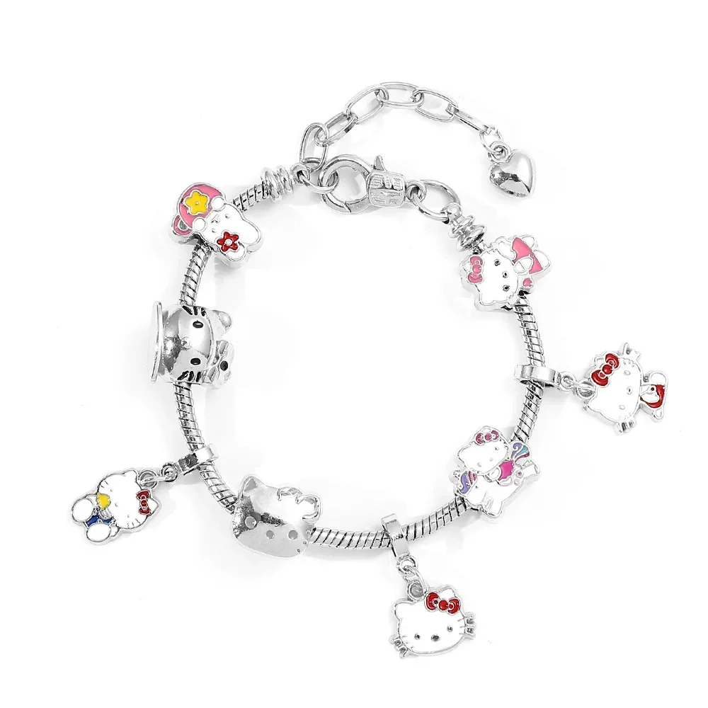 Cute Cat Sanrio Anime Figure Pandora Kids Charm Bracelet Pandora Hello Kitty Handmade Kawaii Bracelet Jewelry Gift for Girls 
Cute Cat Sanrio Anime Figure Pandora Kids Charm Bracelet Pandora Hello Kitty Handmade Kawaii Bracelet Jewelry Gift for Girls