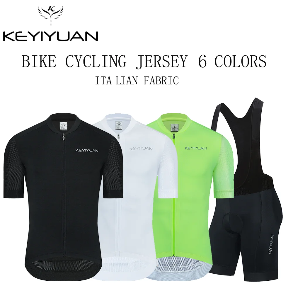 KEYIYUAN High Quality Cycling Jersey Sets Mens Cycling Clothing Summer Short Sleeve MTB Bike Suit Bretelle Ciclismo Homem
KEYIYUAN High Quality Cycling Jersey Sets Mens Cycling Clothing Summer Short Sleeve MTB Bike Suit Bretelle Ciclismo Homem
