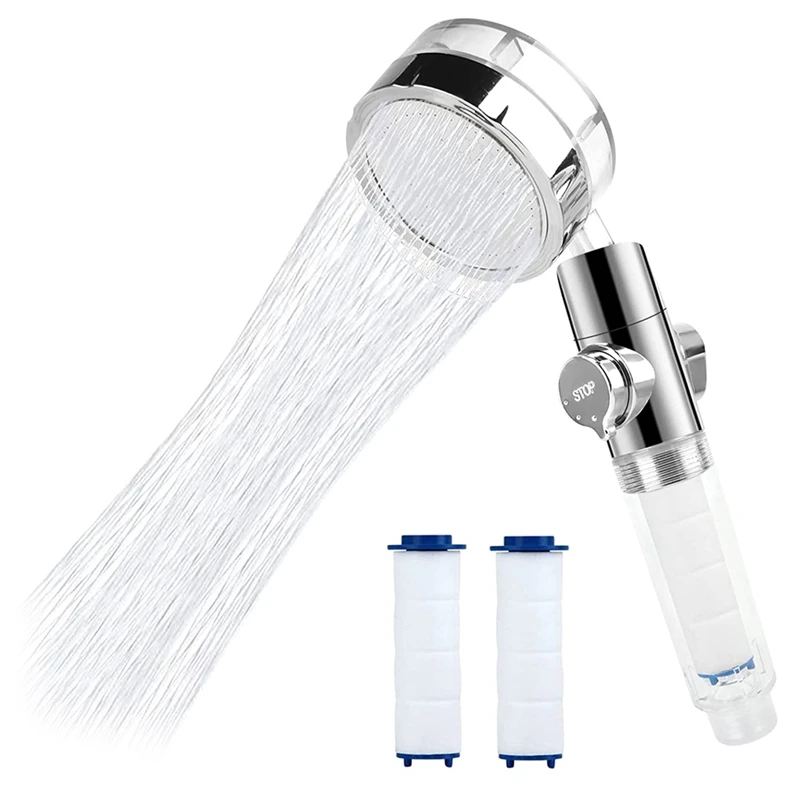 Hand Shower, Anti-Limescale Water Saving Shower Head, High Pressure Propeller Shower Head, Three-Stage Filter System
Hand Shower, Anti-Limescale Water Saving Shower Head, High Pressure Propeller Shower Head, Three-Stage Filter System