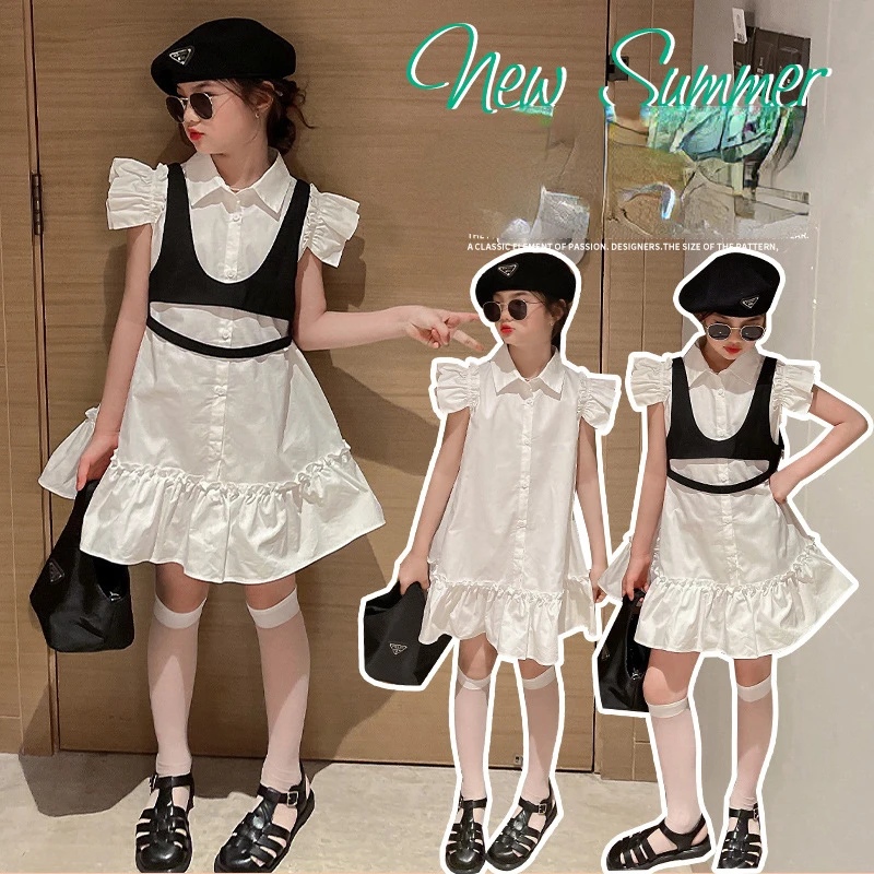 2022 summer girls dress children's Western style small flying sleeves lace cotton skirt girl's shirt
2022 summer girls dress children's Western style small flying sleeves lace cotton skirt girl's shirt