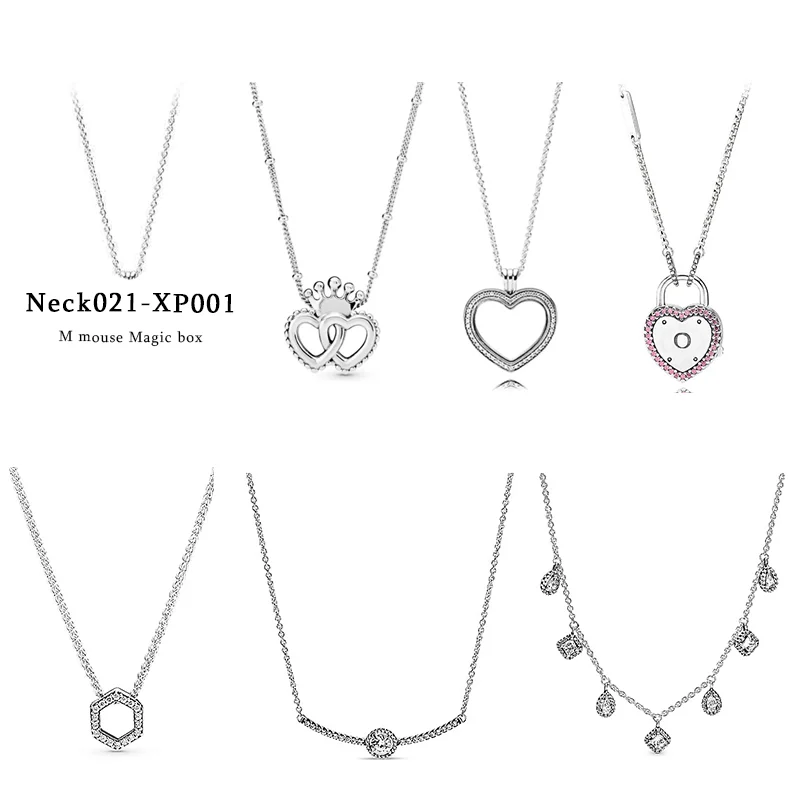 LR Double Heart 925 Silver Necklace For Women Mother's Day Gift Mouse Box Chain With Shiny Hexagon Honeycomb Pendant Small Charm
LR Double Heart 925 Silver Necklace For Women Mother's Day Gift Mouse Box Chain With Shiny Hexagon Honeycomb Pendant Small Charm