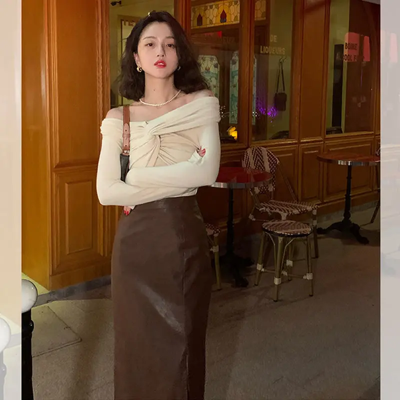 Women Autumn Bodycon Pencil Skirts Female High Waist Bandage Skirts Ladies Pu Faux Leather Package Slim Midi Length Skirt G551
Women Autumn Bodycon Pencil Skirts Female High Waist Bandage Skirts Ladies Pu Faux Leather Package Slim Midi Length Skirt G551