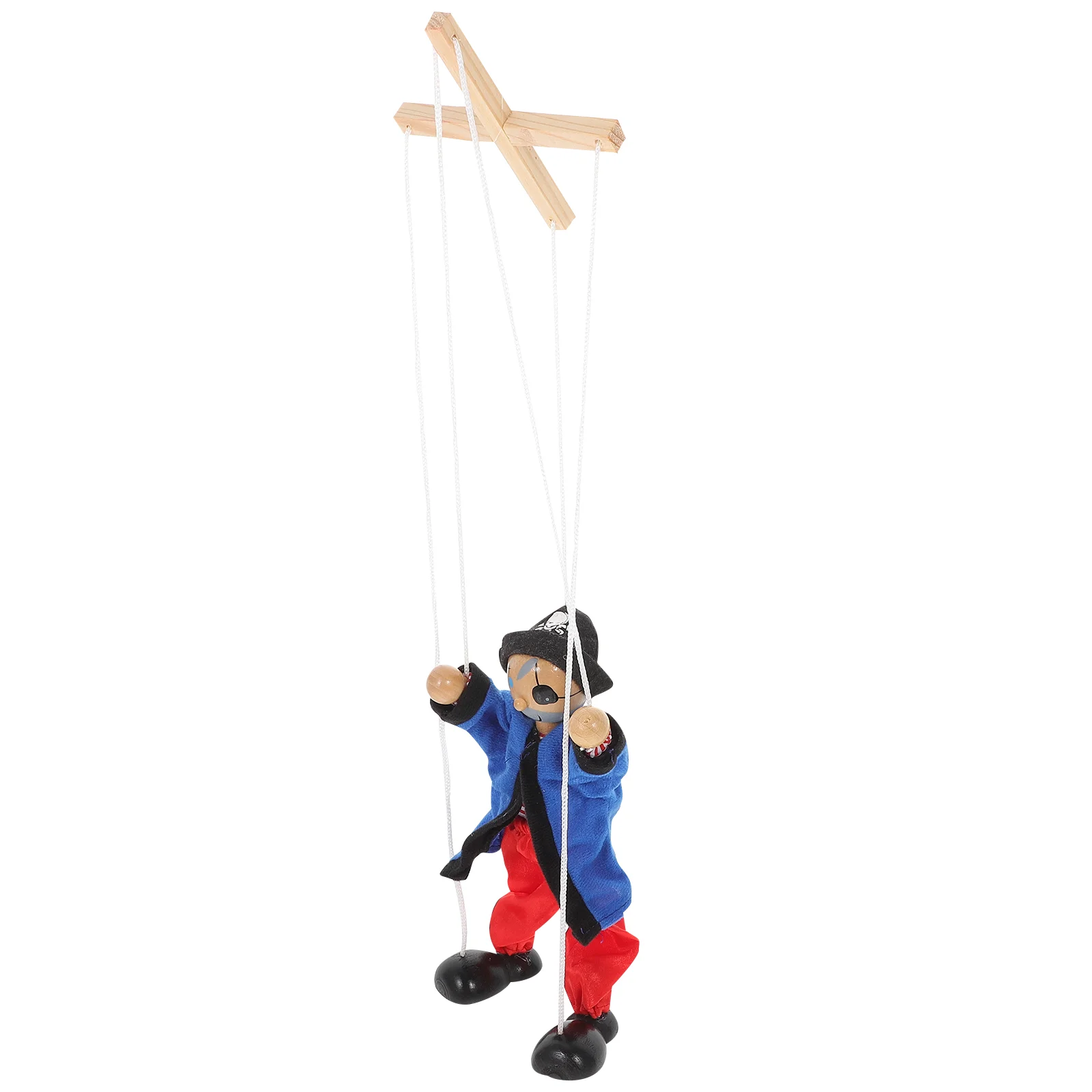 

Puppets Puppet Marionette String Wooden Pirate Toys Marionettes Clown Kids Adults Year Girls Old Funny Pull Toy Unique Hand