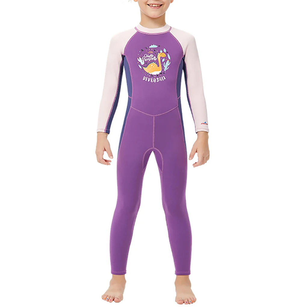 Kids Wetsuit One Piece Long Sleeve Bodysuit Sun Proof Cartoons Bathing Suit for Girls Swimwear for Swimming Diving 
Kids Wetsuit One Piece Long Sleeve Bodysuit Sun Proof Cartoons Bathing Suit for Girls Swimwear for Swimming Diving
