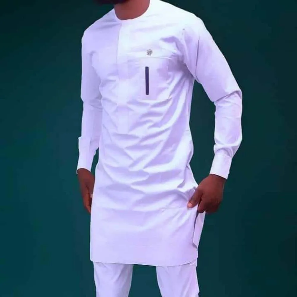 Islam Muslim Solid Color T-shirt Abaya Men's Fashion Mid-length White Shirt Casual Long Sleeves Round Neck Tops African Clothing
Islam Muslim Solid Color T-shirt Abaya Men's Fashion Mid-length White Shirt Casual Long Sleeves Round Neck Tops African Clothing