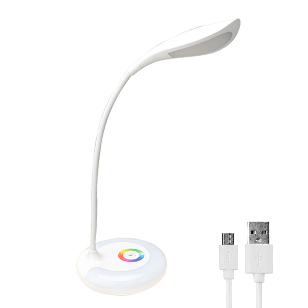 For Kids Touch Control Gift Brightness Adjustment Night Light Desk Lamp Flexible Gooseneck Cordless Eye Care Atmosphere RGB LED
For Kids Touch Control Gift Brightness Adjustment Night Light Desk Lamp Flexible Gooseneck Cordless Eye Care Atmosphere RGB LED