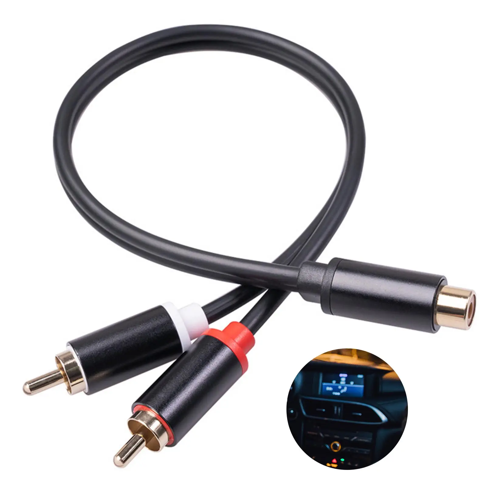 0.3m/11.79inch Male Splitter Aux Cable Headphone Splitter RCA Audio Cable Jack Adapter High Performance Audio Stereo
0.3m/11.79inch Male Splitter Aux Cable Headphone Splitter RCA Audio Cable Jack Adapter High Performance Audio Stereo