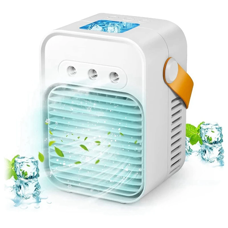 

HOT!Portable Air Conditioner, Cordless Personal Air Cooler Evaporative With 3 Speeds 7 Colors, Air Cooler For Room Office