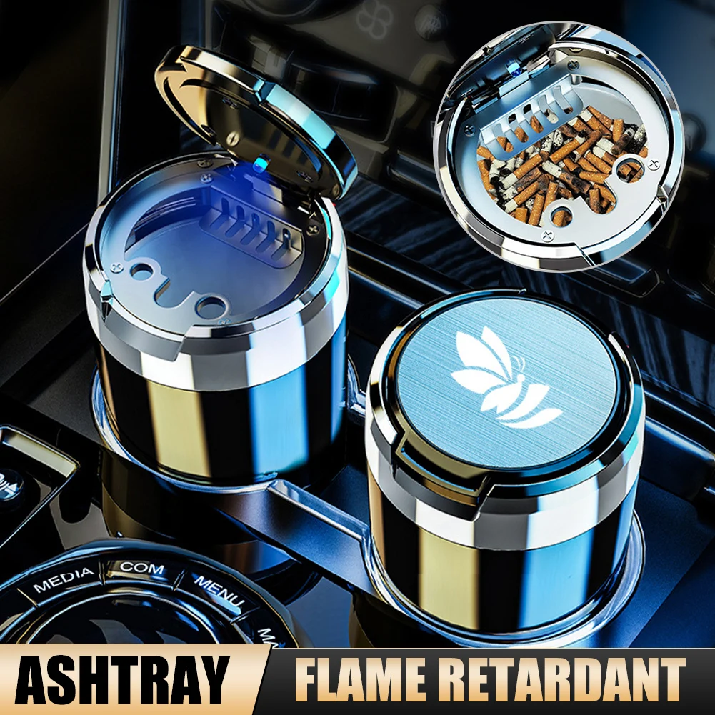 Car Ashtray With LED Light Lid Portable Detachable Smokeless Ashtray Universal Car Trash Can Auto Interior Accessories
Car Ashtray With LED Light Lid Portable Detachable Smokeless Ashtray Universal Car Trash Can Auto Interior Accessories