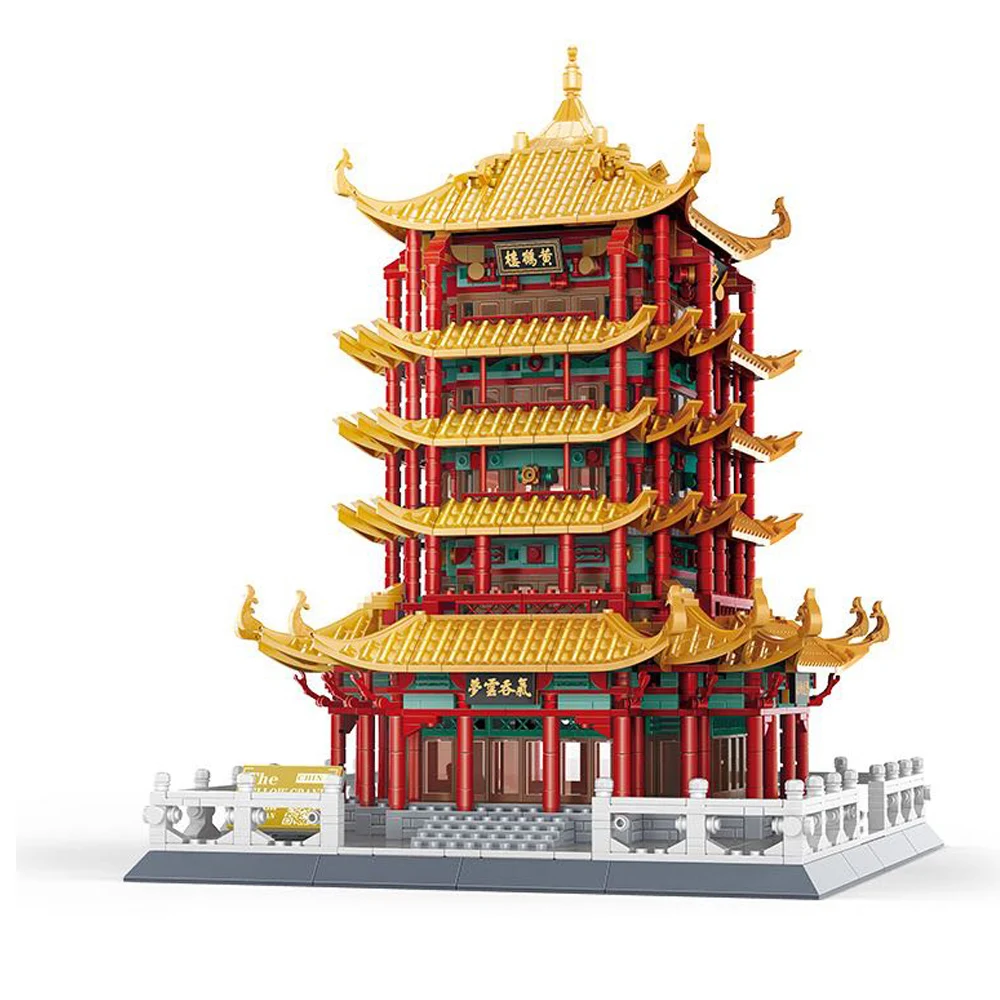 Wange 2912 PCS 6214 City Stree View Series Architecture In China Yellow Crane Tower Blocks Toys Birthday Christmas For Children
Wange 2912 PCS 6214 City Stree View Series Architecture In China Yellow Crane Tower Blocks Toys Birthday Christmas For Children