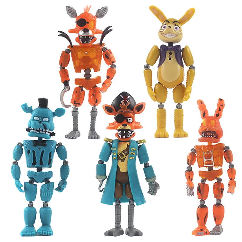 5pcs/set Five Night FNAF Toys Bonnie Fazbear Curse of Dreadbear Captain Foxy Action Figure Dolls For Children Christmas Gift
5pcs/set Five Night FNAF Toys Bonnie Fazbear Curse of Dreadbear Captain Foxy Action Figure Dolls For Children Christmas Gift