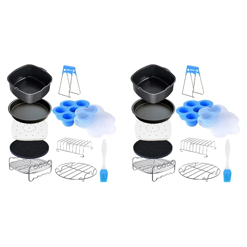 2X Air Fryer Accessories Compatible For Air Fryer, COSORI And Deluxe Deep Fryer Accessories Set Of 12-6.5
2X Air Fryer Accessories Compatible For Air Fryer, COSORI And Deluxe Deep Fryer Accessories Set Of 12-6.5
