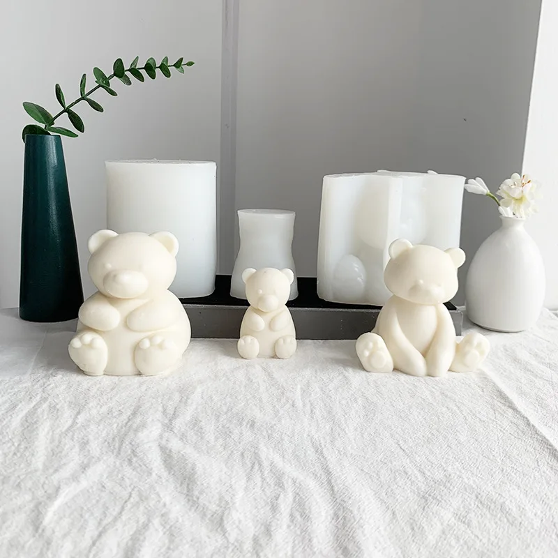 3D Cute Cartoon Bear Silicone Candle Mold Diy Handmade Soap Plaster Ice Cube Baking Mold Birthday Party Wedding Gift Making Mold
3D Cute Cartoon Bear Silicone Candle Mold Diy Handmade Soap Plaster Ice Cube Baking Mold Birthday Party Wedding Gift Making Mold