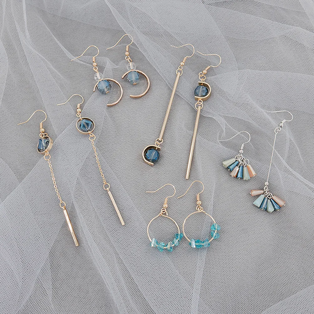 2022 Trendy Korean Long Earrings For Women Blue Crystal Geometry Elegant Female Dangle Drop Earrings Fashion Jewelry Accessories
2022 Trendy Korean Long Earrings For Women Blue Crystal Geometry Elegant Female Dangle Drop Earrings Fashion Jewelry Accessories