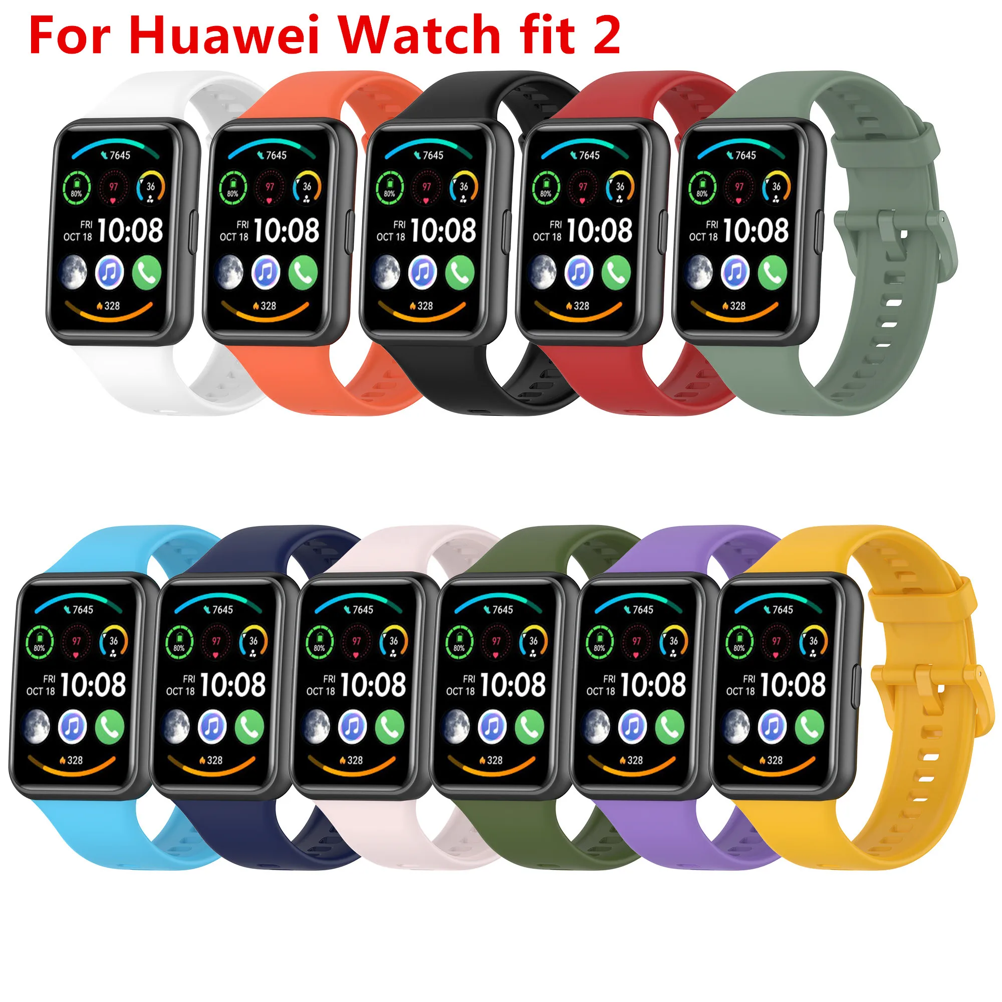 Silicone Bracelet For Huawei Watch Fit 2 Strap Bracelet Huawei Watch Fit 2 Band Smartwatch Accessories
Silicone Bracelet For Huawei Watch Fit 2 Strap Bracelet Huawei Watch Fit 2 Band Smartwatch Accessories