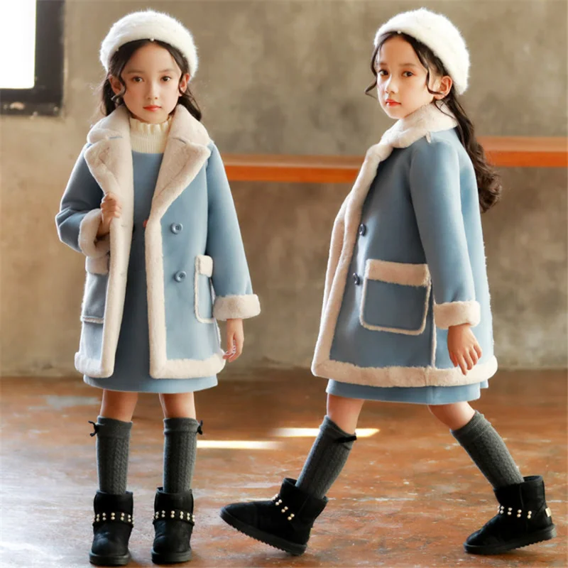 Kids Thicken Velvet Winter Jackets for Girls Fashion Woollen Outerwear Coat Children's Warm Jackets Clothes Toddler Girls Jacket
Kids Thicken Velvet Winter Jackets for Girls Fashion Woollen Outerwear Coat Children's Warm Jackets Clothes Toddler Girls Jacket