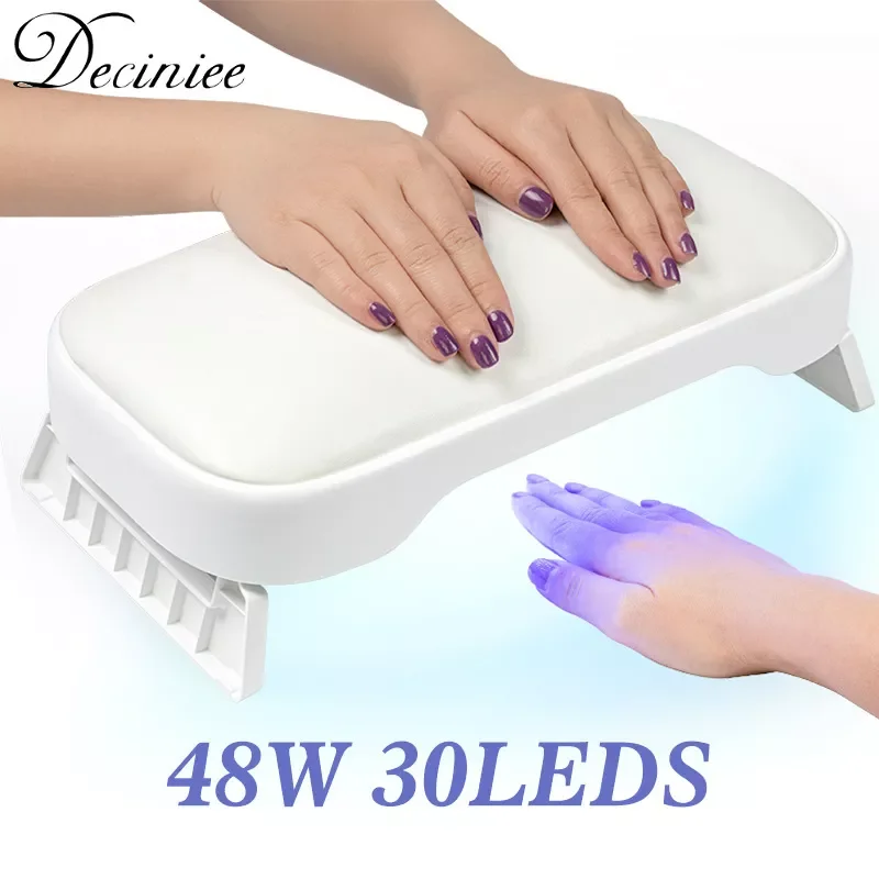 48W 30LEDs Nail Dryers 2 IN 1 PU Leather Hand Pillow Manicure Lamp Nail Art Tools Professional Beauty Salon Hand Rest Nail Lamp
48W 30LEDs Nail Dryers 2 IN 1 PU Leather Hand Pillow Manicure Lamp Nail Art Tools Professional Beauty Salon Hand Rest Nail Lamp