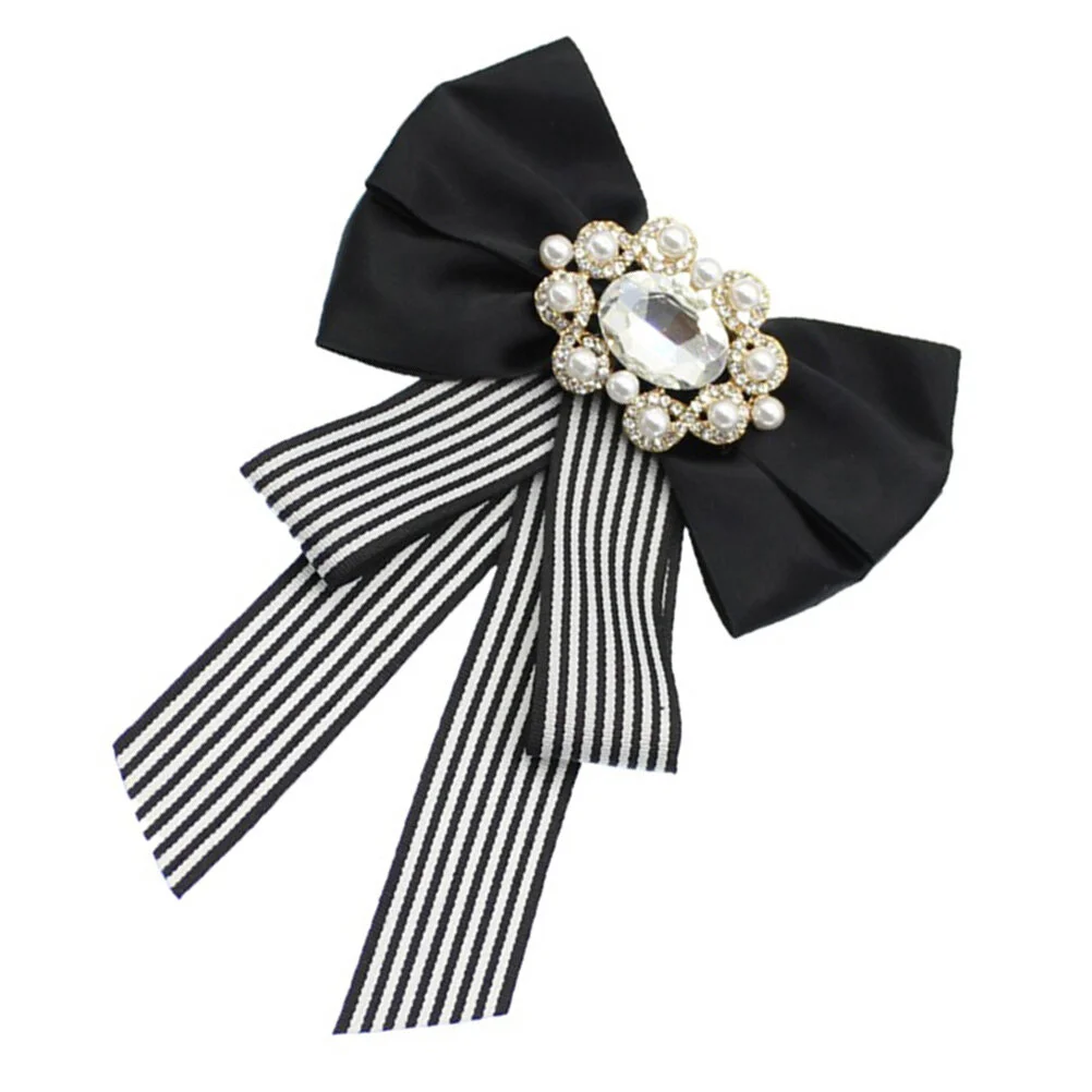 

Receive Flowers Bow Tie Woman Fashion Mens Brooches Suits Crystal Clothes Accessories Pre-tied Ties Bee Ribbon