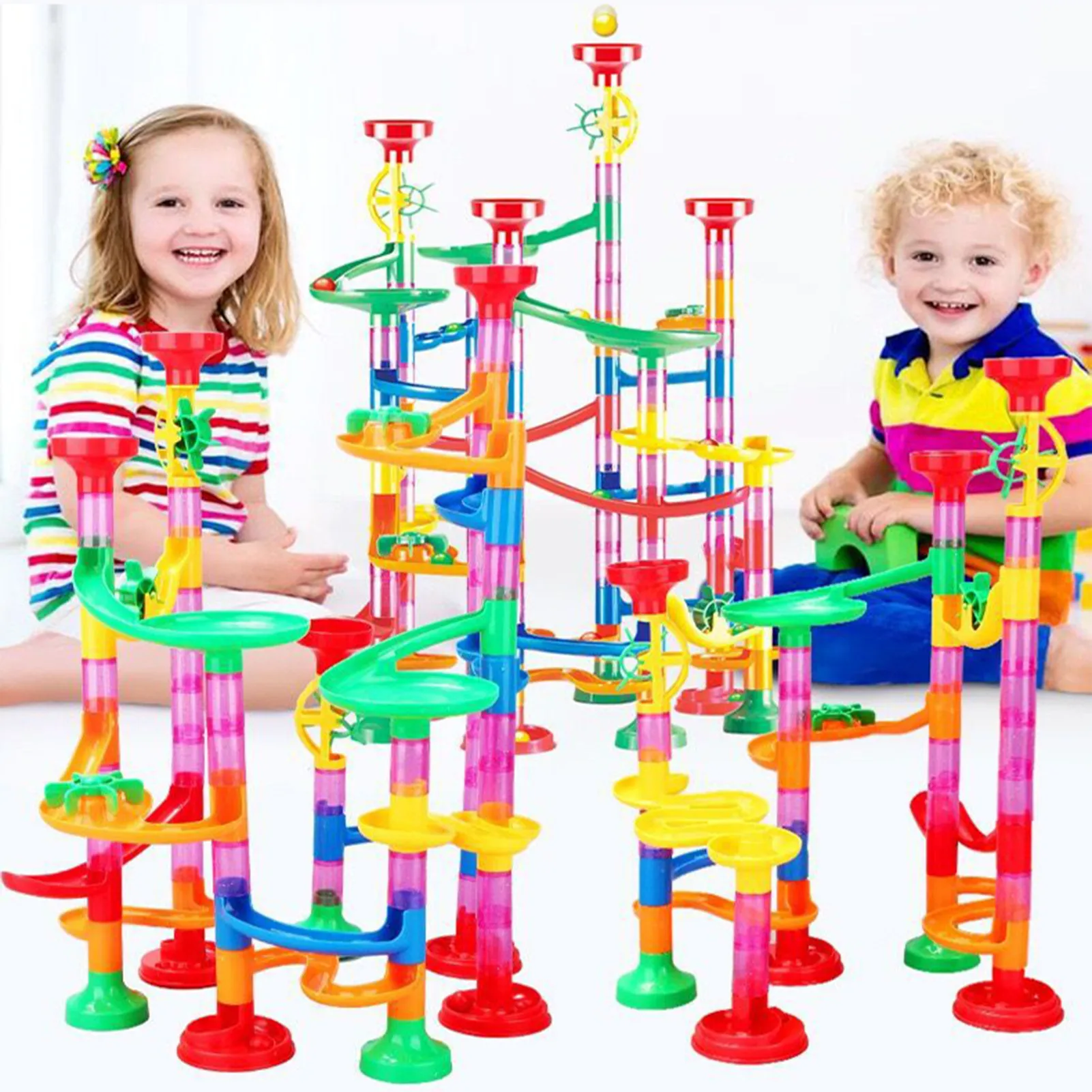 133 Pcs/Set Marble Tracks Educational Toys Race Run Track Coaster Construction Railway Building Pipe Blocks Kids Birthday Gifts
133 Pcs/Set Marble Tracks Educational Toys Race Run Track Coaster Construction Railway Building Pipe Blocks Kids Birthday Gifts