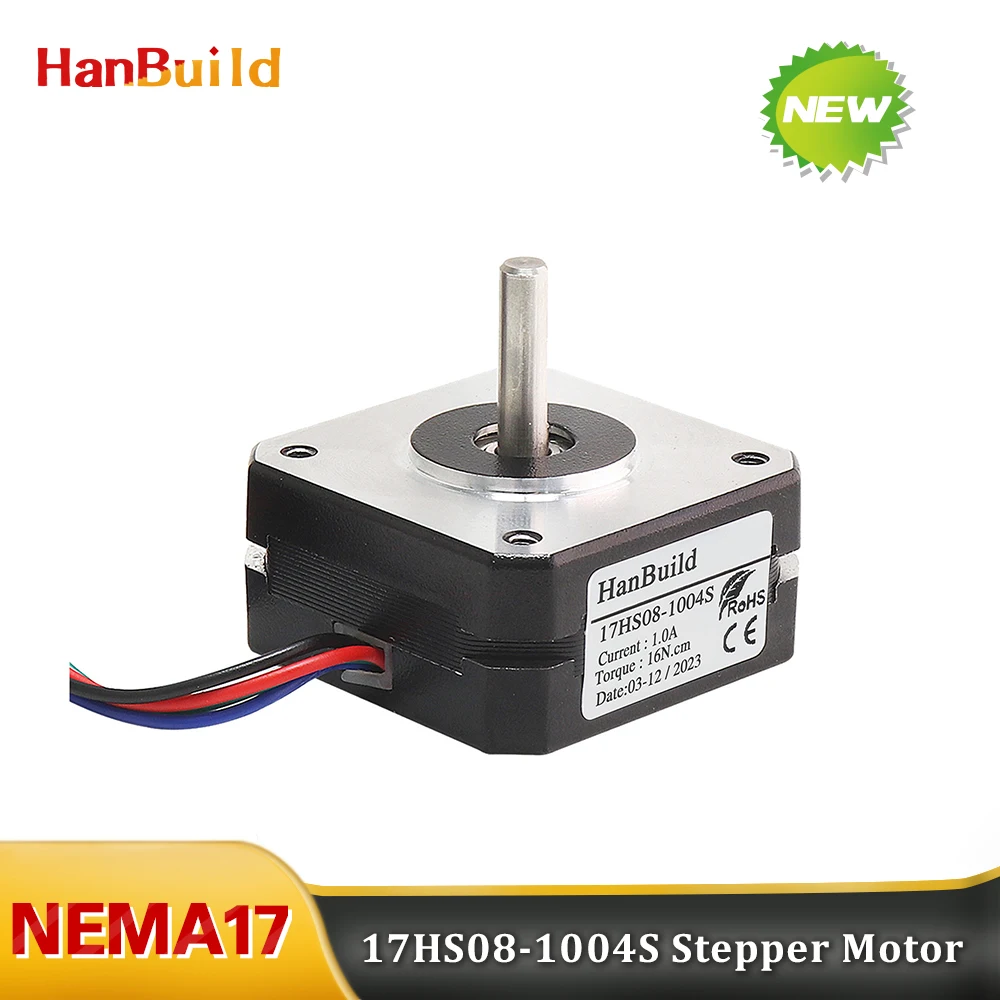 

5PCS stepper motor17HS08-1004S Nema17 20mm 1A 16N.cm 42 Step Motor 4-Lead Small motor short For 3D Printer Monitor Equipment