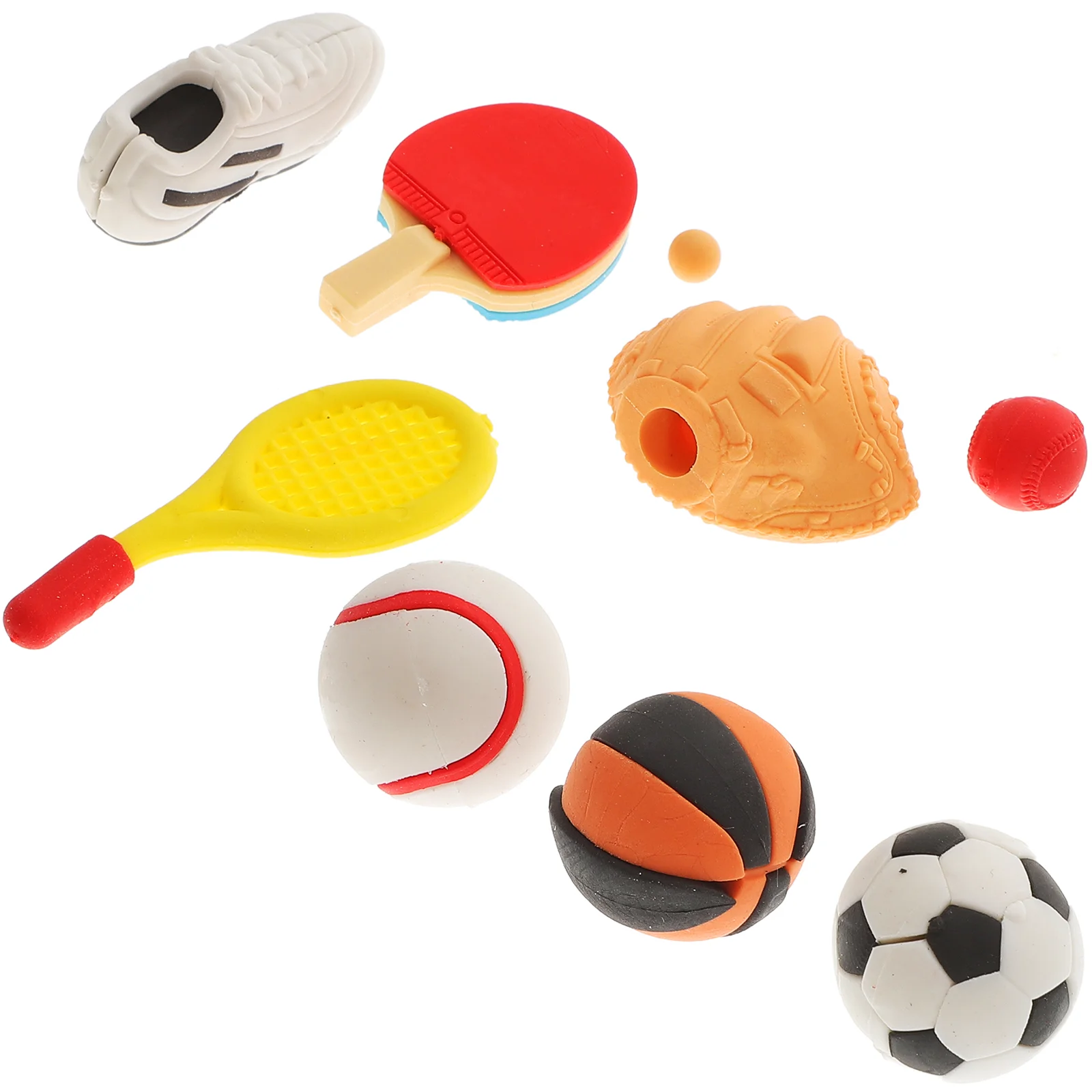 Eraser Erasers Mini Sports Kids 3D Decorative Cartoon Puzzle Table Tennis Baseball Miniature Prizes Classroom Soccer Rugby
Eraser Erasers Mini Sports Kids 3D Decorative Cartoon Puzzle Table Tennis Baseball Miniature Prizes Classroom Soccer Rugby