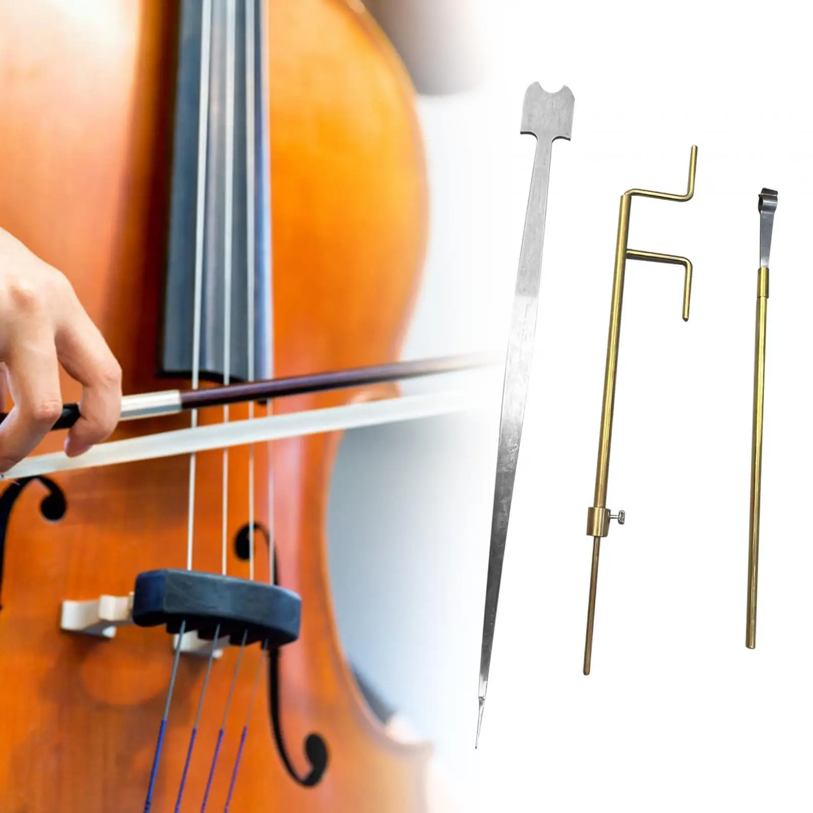 3 Pieces Sound Column Clip and Setter Accessories Violin Cello Repair Tools Kit Sound Post Gauge Measurer for Cellists
3 Pieces Sound Column Clip and Setter Accessories Violin Cello Repair Tools Kit Sound Post Gauge Measurer for Cellists