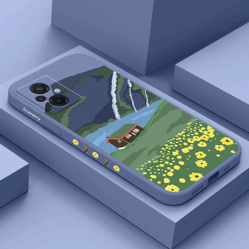

Canvas Scenery Phone Case For Xiaomi Poco M5 M5S F5 X5 F4 X4 M4 F3 M3 X3 F2 Pro X2 C40 4G 5G GT NFC Silicone Cover