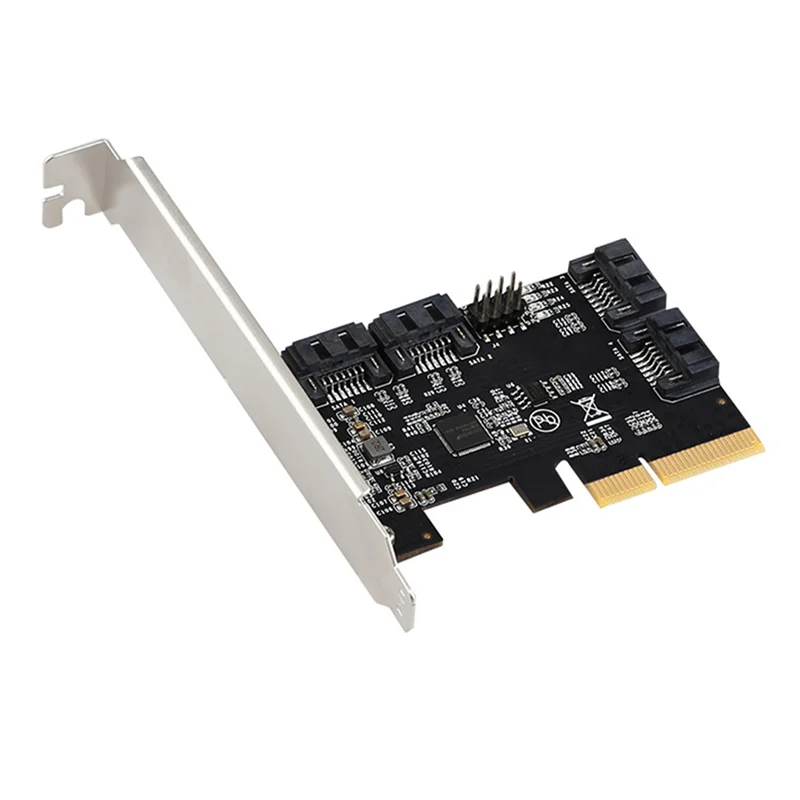 Плата расширения PCIE X4 на 4 порта SATA3.0, адаптер PCIE3.0, плата расширения чипа ASM1164, PCIE на SATA Bootable SSD
Плата расширения PCIE X4 на 4 порта SATA3.0, адаптер PCIE3.0, плата расширения чипа ASM1164, PCIE на SATA Bootable SSD