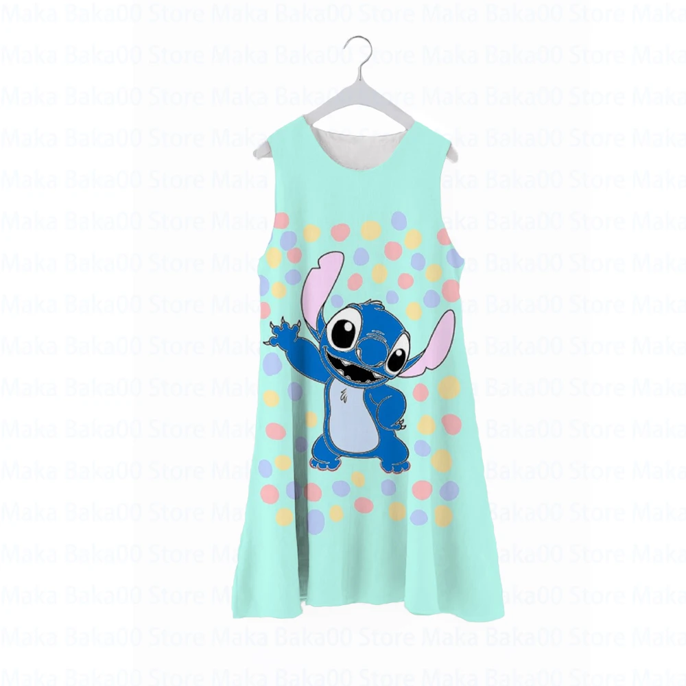 2022 Disney Stitch Pajama Dress Summer New Cartoon Children's Clothing Print Cute Casual Round Neck Sleeveless Dress
2022 Disney Stitch Pajama Dress Summer New Cartoon Children's Clothing Print Cute Casual Round Neck Sleeveless Dress