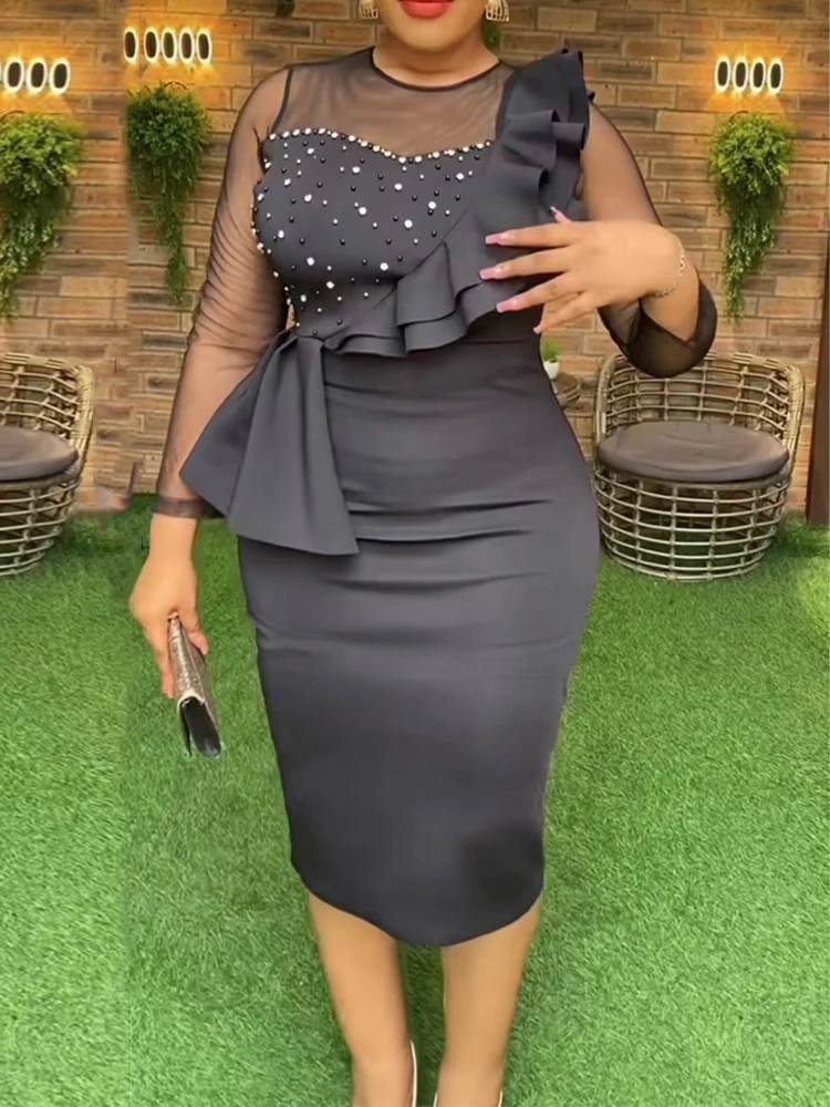 AOMEI Women White Dress Party Formal Midi Bodycon Beading Sheer Long Sleeve Sweetheart Ruffles Peplum Wedding Guest Birthday New
AOMEI Women White Dress Party Formal Midi Bodycon Beading Sheer Long Sleeve Sweetheart Ruffles Peplum Wedding Guest Birthday New