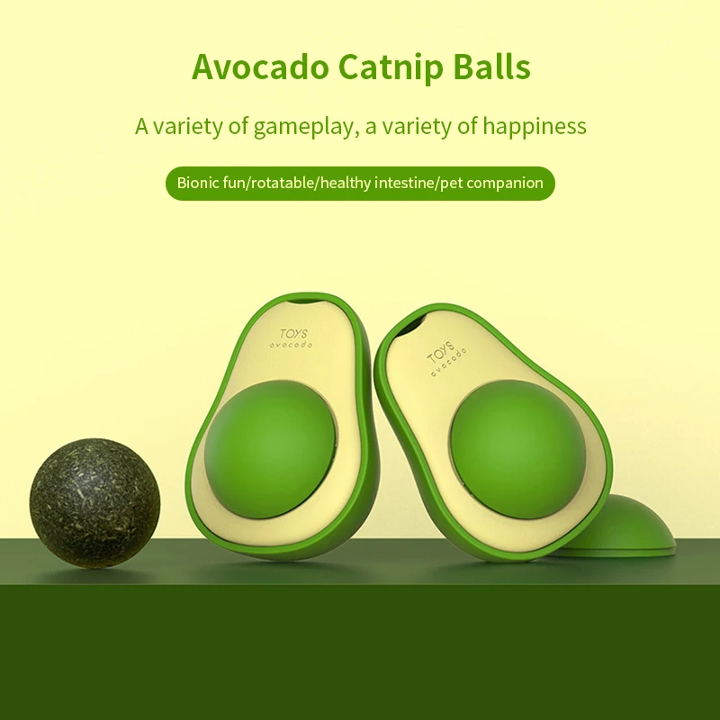2022 New Avocado Catnip Ball Cat Catnip Toys Interesting Edible Balls Rotatable Healthy Cat Playing Toys Pet Toy Accessories
2022 New Avocado Catnip Ball Cat Catnip Toys Interesting Edible Balls Rotatable Healthy Cat Playing Toys Pet Toy Accessories