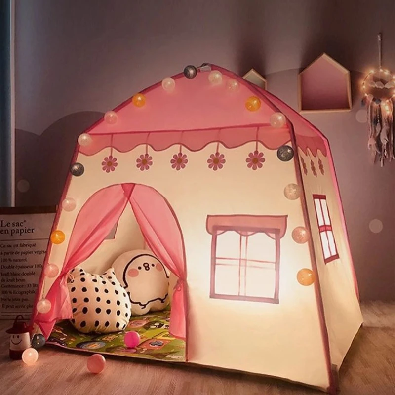 1.3M Portable Children's Play Tent Princess House Castle Children Play House Castle Foldable Tent For Girls Boy Room Decoration
1.3M Portable Children's Play Tent Princess House Castle Children Play House Castle Foldable Tent For Girls Boy Room Decoration