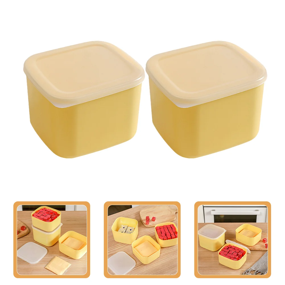 

Fruit Storage Box Food Boxes Cheese Slices Sliced Container Fridge Butter Cases Holder Fresh Keeping