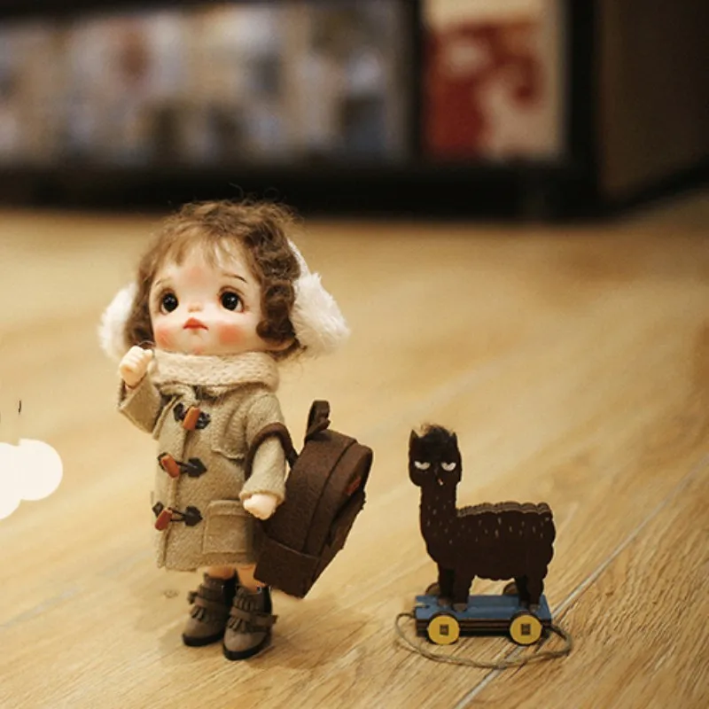 

Ob11 Doll Accessories British Style Locomotive Boots Leather Boots Medium Cloth Clay GSC P9 Meicilia Pig 1\12 Point Doll Shoes