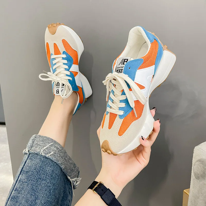 Mesh Sneakers Women 2022 New Mixed-Color Spring Trendy Platform Shoes Casual High Quality Breathable Fashion Sports Shose
Mesh Sneakers Women 2022 New Mixed-Color Spring Trendy Platform Shoes Casual High Quality Breathable Fashion Sports Shose