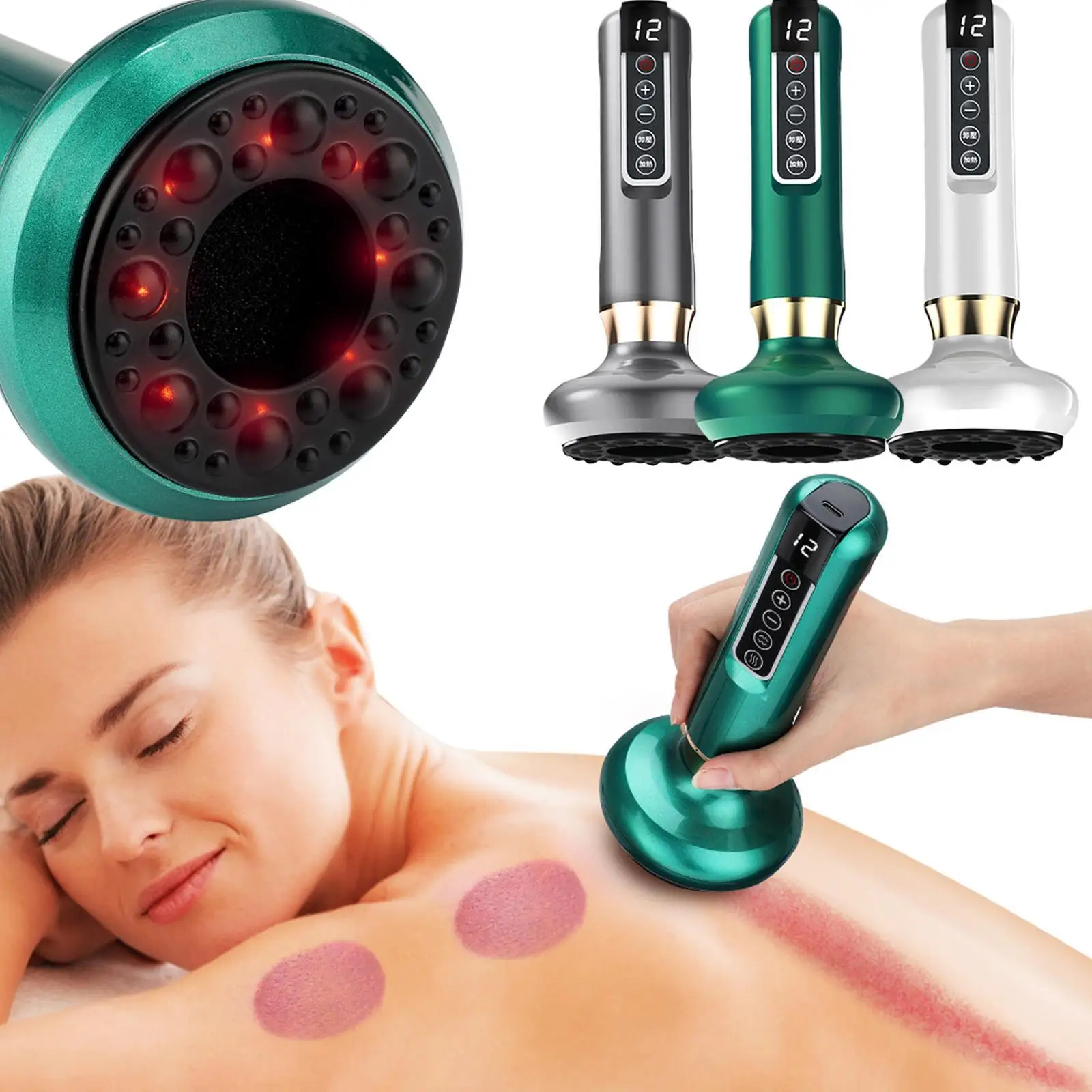 Electric Cupping Massager 12 Gear Suction Heating Cupping Scraping EMS Body Massager Vacuum Suction Fat Burner Slimming Device
Electric Cupping Massager 12 Gear Suction Heating Cupping Scraping EMS Body Massager Vacuum Suction Fat Burner Slimming Device