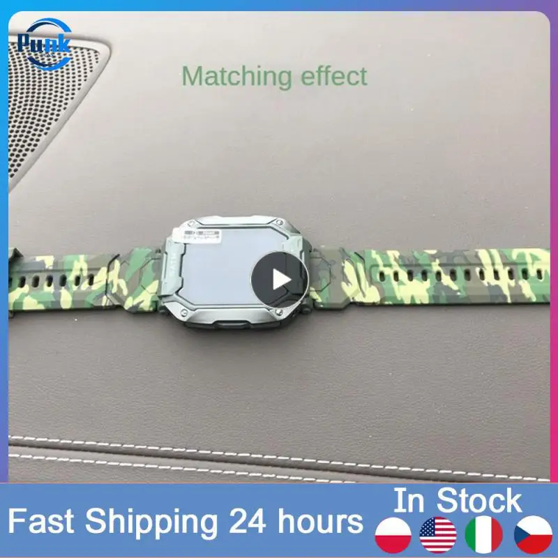 Watch Strap Silicone Replacement Tape Durable Comfortable And Soft Wristband Silicone Material Anti-sweat Camouflage Strap
Watch Strap Silicone Replacement Tape Durable Comfortable And Soft Wristband Silicone Material Anti-sweat Camouflage Strap