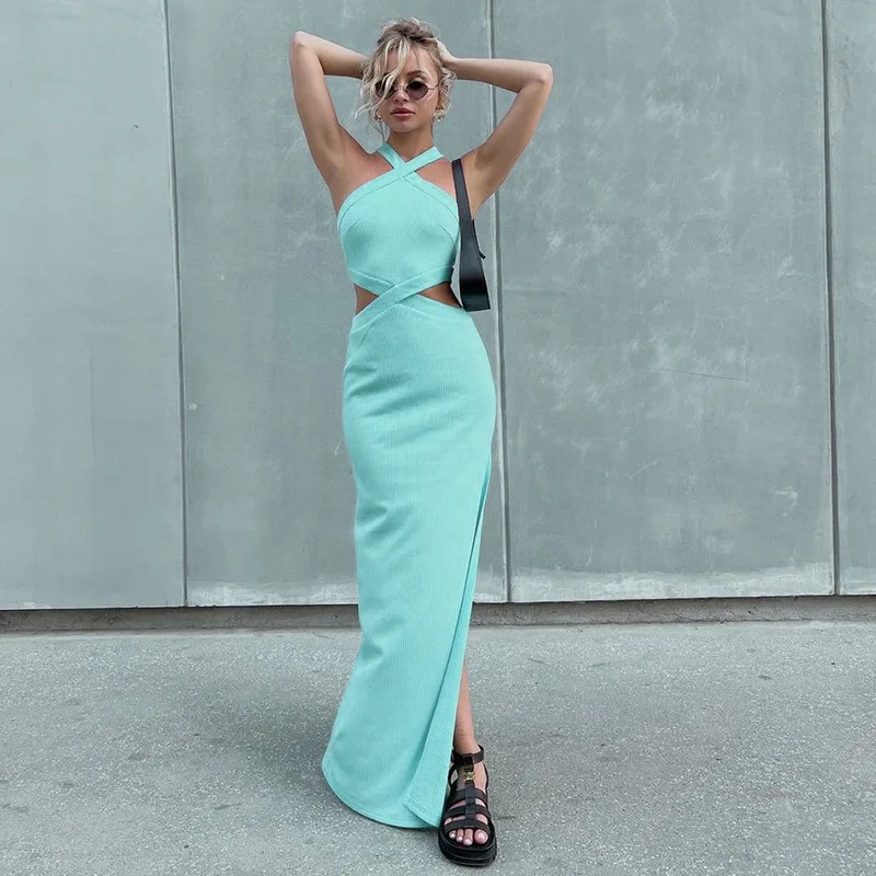 Summer Sleeveless Sexy Backless Maxi Dress Outfits Slit for Women Club Party Elegant Sundress Long Dresses Vestidos Clothes 2022
Summer Sleeveless Sexy Backless Maxi Dress Outfits Slit for Women Club Party Elegant Sundress Long Dresses Vestidos Clothes 2022