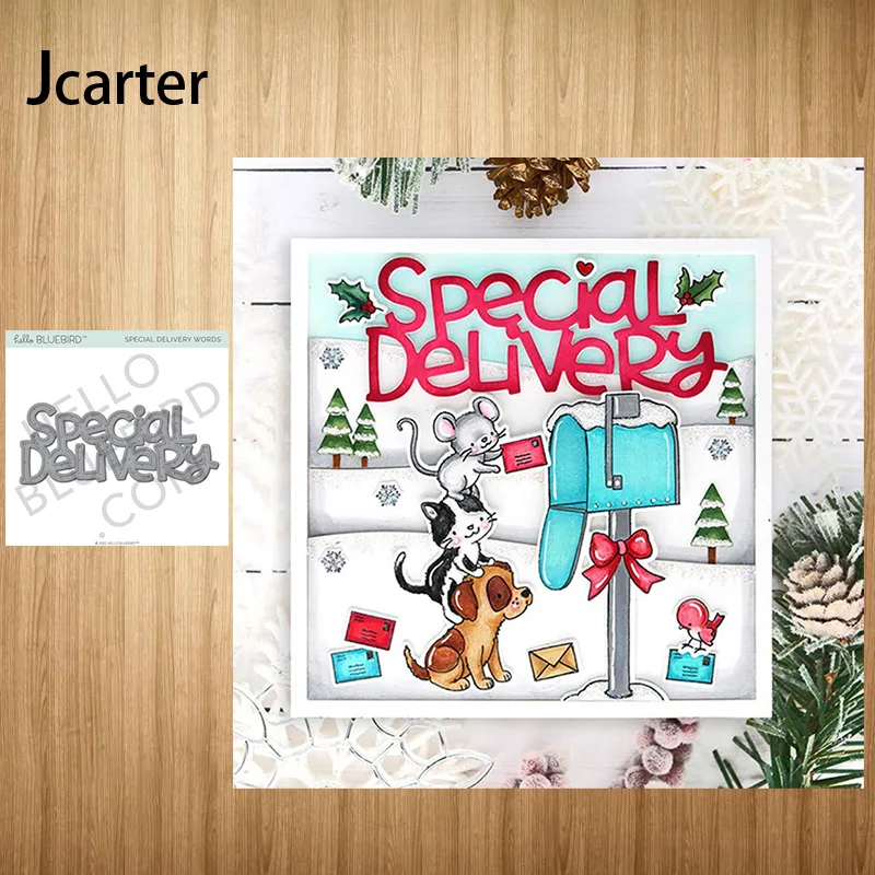 Metal Cutting Dies Special Delivery Letters Craft Stencil for Scrapbooking Handmade Tools Album Model Punch Blade Decor Template
Metal Cutting Dies Special Delivery Letters Craft Stencil for Scrapbooking Handmade Tools Album Model Punch Blade Decor Template