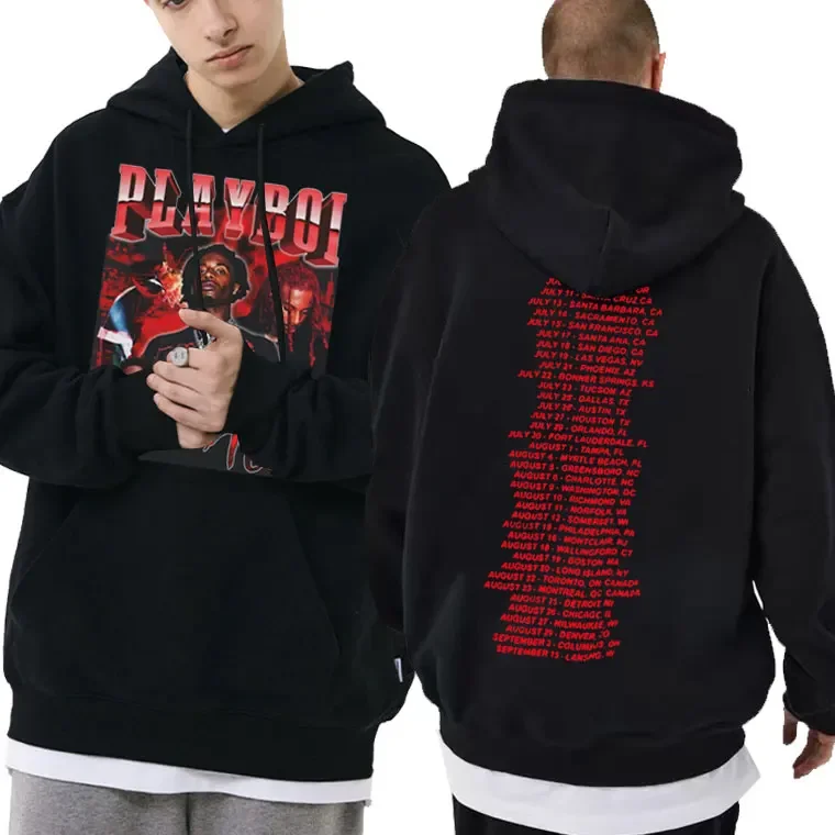 Hip Hop Man Casual Streetwear Male Fleece Harajuku Hoodies Rapper Playboi Carti Print Hoodie Men Women Black Loose Sweatshirts
Hip Hop Man Casual Streetwear Male Fleece Harajuku Hoodies Rapper Playboi Carti Print Hoodie Men Women Black Loose Sweatshirts