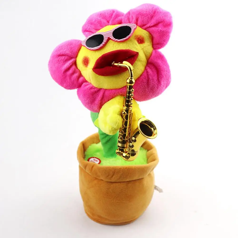 Electric Sunflower Stuffed Plush Doll Usb Bluetooth Saxophone Dancing Singing Sunflower Toys Stuffed Plush Toy for Kid
Electric Sunflower Stuffed Plush Doll Usb Bluetooth Saxophone Dancing Singing Sunflower Toys Stuffed Plush Toy for Kid