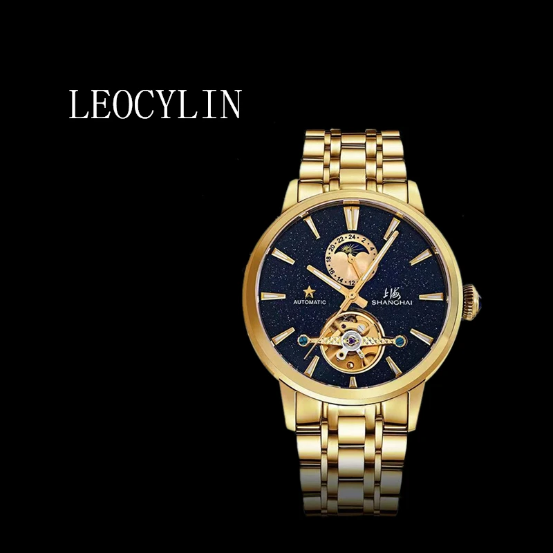 LEOCYLIN shanghai оригинальные автоматические механические часы сапфировый турбийон водонепроницаемые светящиеся наручные часы Relogio Masculino
LEOCYLIN shanghai оригинальные автоматические механические часы сапфировый турбийон водонепроницаемые светящиеся наручные часы Relogio Masculino